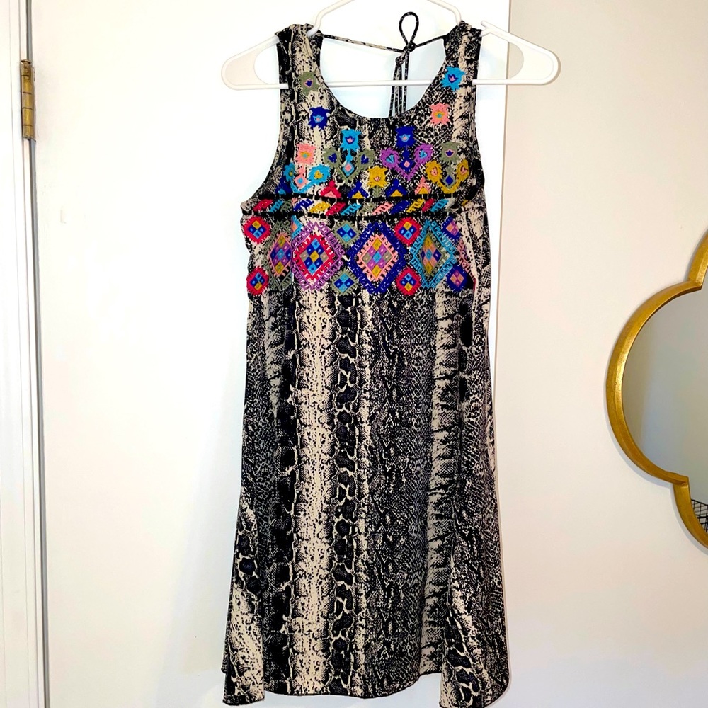 Judith March snake print dress